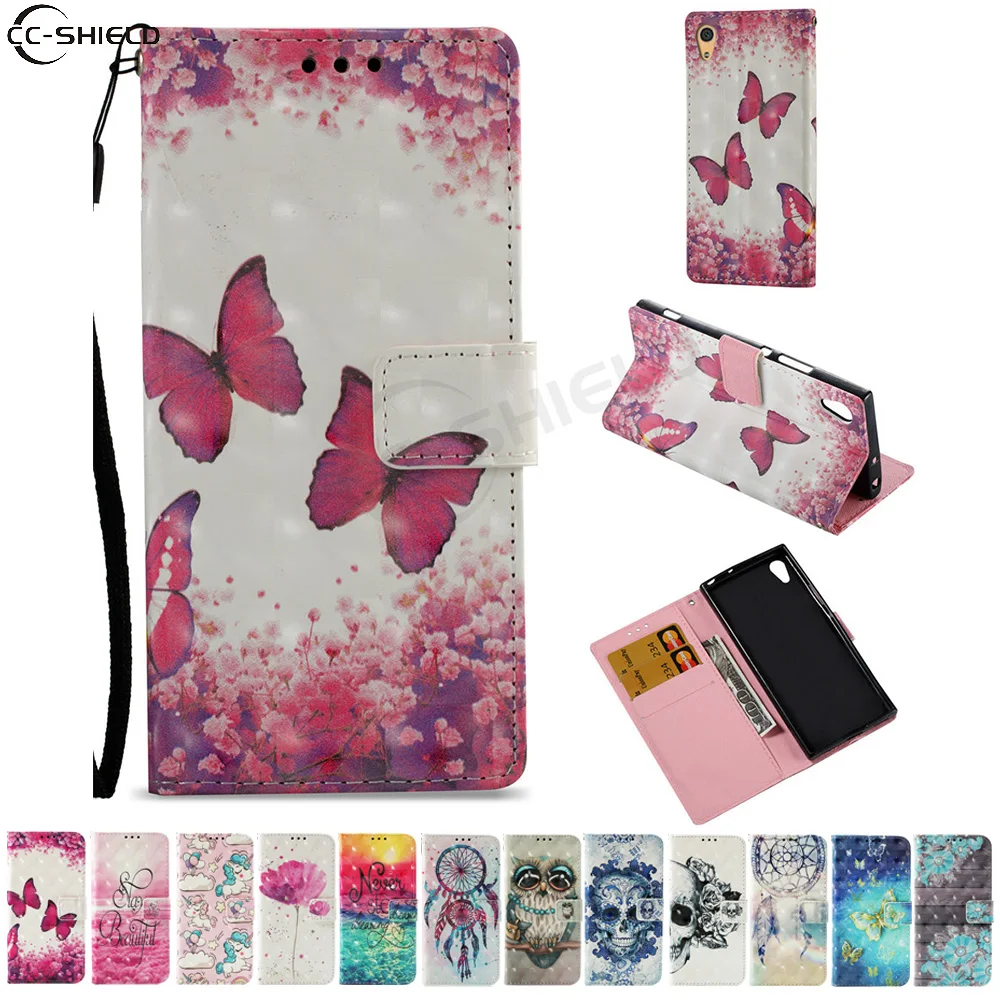 

Case for Sony Xperia XA1 Dual G3116 G3112 G3121 Flip Case Phone Leather Cover for Sony Xperia XA 1 XperiaXA1 Wallet Bag Housing