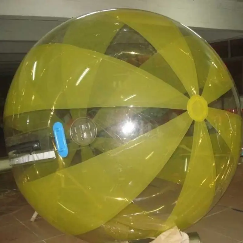 Inflatable Ball Water Park Yellow Large PVC / TPU Inflatable Walking