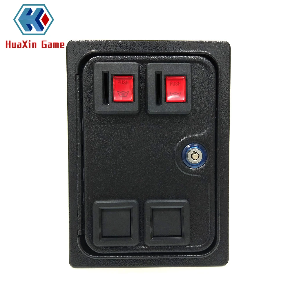 

Arcade Double Coin Door With Quarter Acceptor For MAME or Arcade Replacement Iron Door Construction