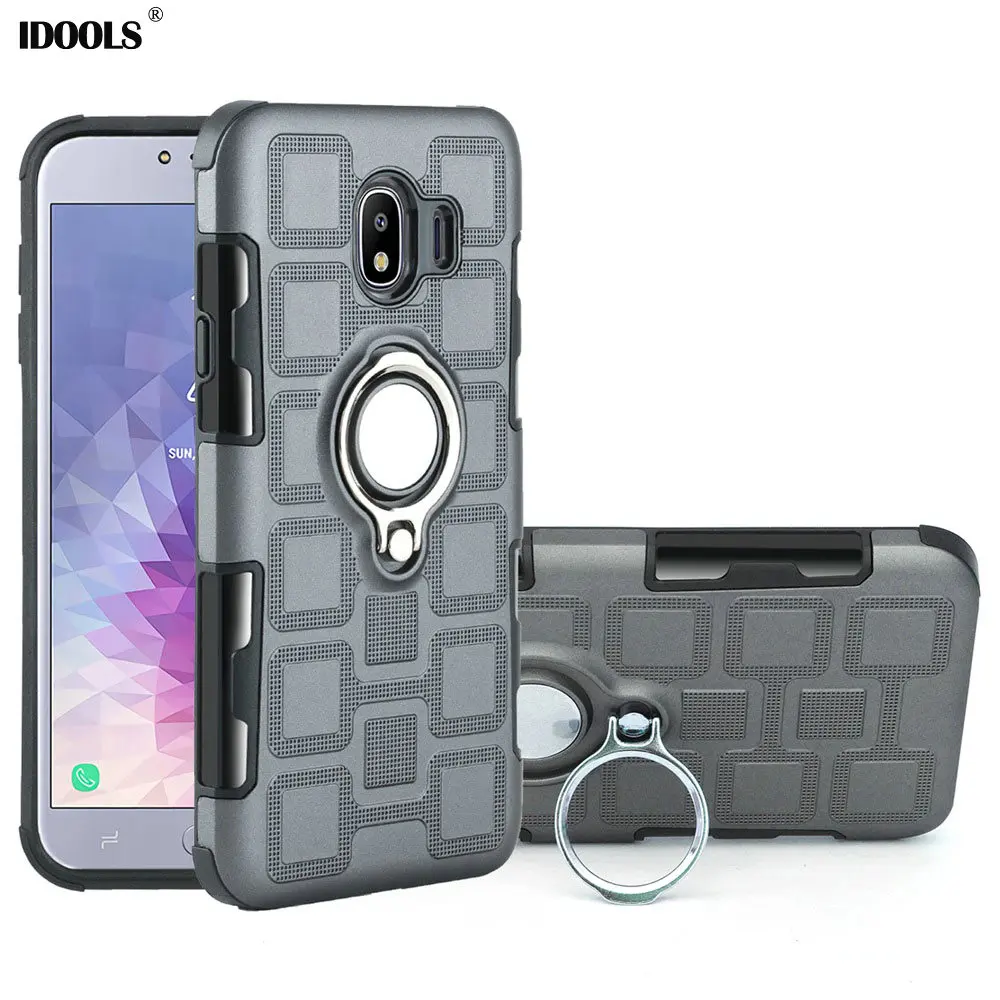 IDOOLS Luxury Hard Case for Samsung galaxy J4 2018 High Quality Armor TPU+TPU Phone Bags Cases j4 Coque |