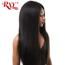 150% Density RXY Brazilian Straight Lace Front Human Hair Wigs For Black Women Glueless Pre Plucked Wigs Non-Remy Hair Wig