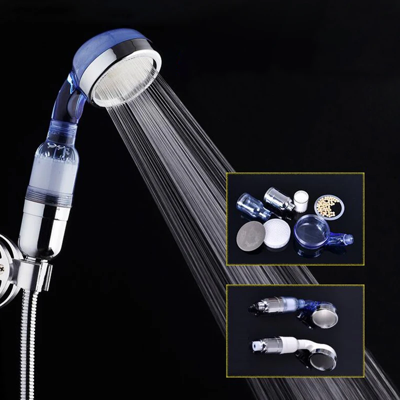 Anion Filter SPA Shower Head Water Faucets High Pressure for Boost Rainfall Handheld Sprinkler