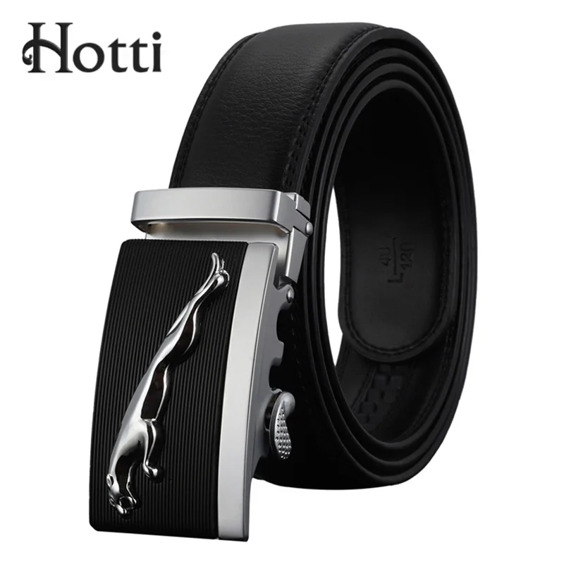 

[Hotti] Brand Men Belts Genuine Leather Luxury Strap Male Belt for Man Alloy Automatic Buckle Vintage Jeans Cintos Masculinos