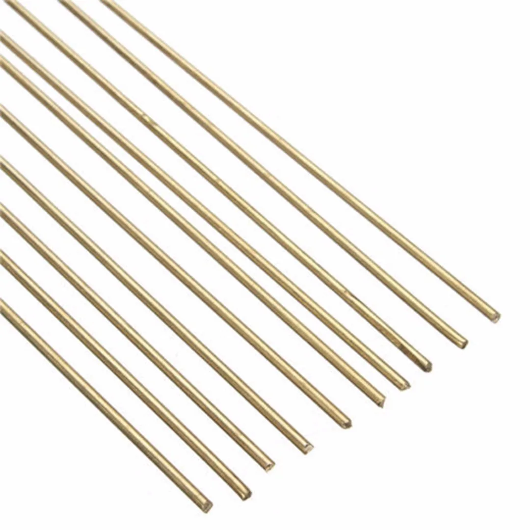 10pcs New Brass Rods Wires Sticks 1.6x250mm Gold For Repair Welding Brazing Soldering