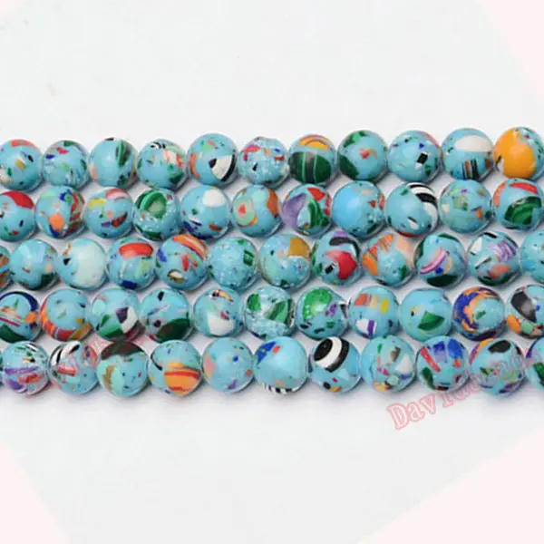 

Fctory Price Natural Stone Taiwan Blue Turquoises Round Loose Beads 6 8 10 12mm Pick Size For Jewelry Making diy