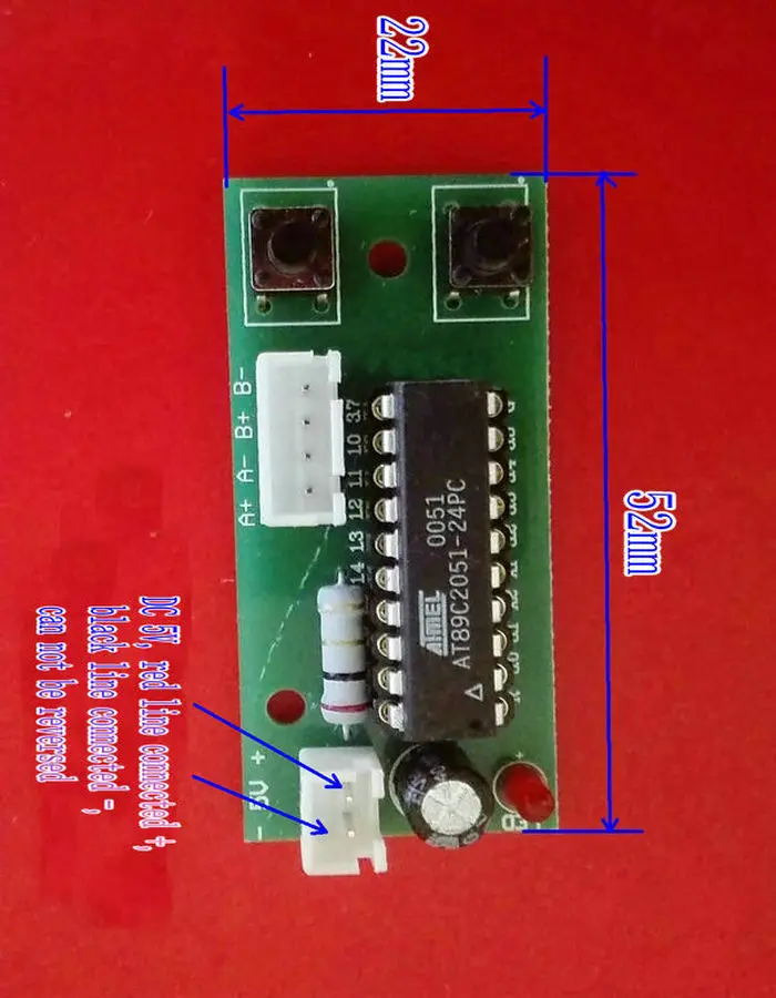 

Hand jog control stepper motor small driver, 2-phase 4-wire stepper motor micro-drive board, stepper motor frequency controller