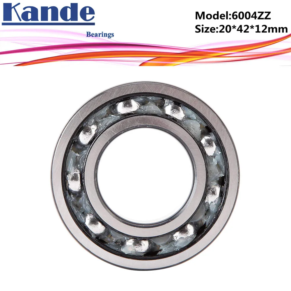6004 ZZ Bearing 2pcs ABEC-5 High quality 6004ZZ Single Row Deep Groove ball bearing 6004-2Z 20x42x12 mm