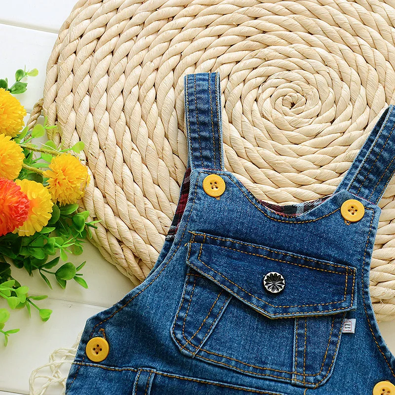 Children Overalls Toddler Infant Boy Long Pants Denim Dungarees Kids Baby Boys Jeans Jumpsuit