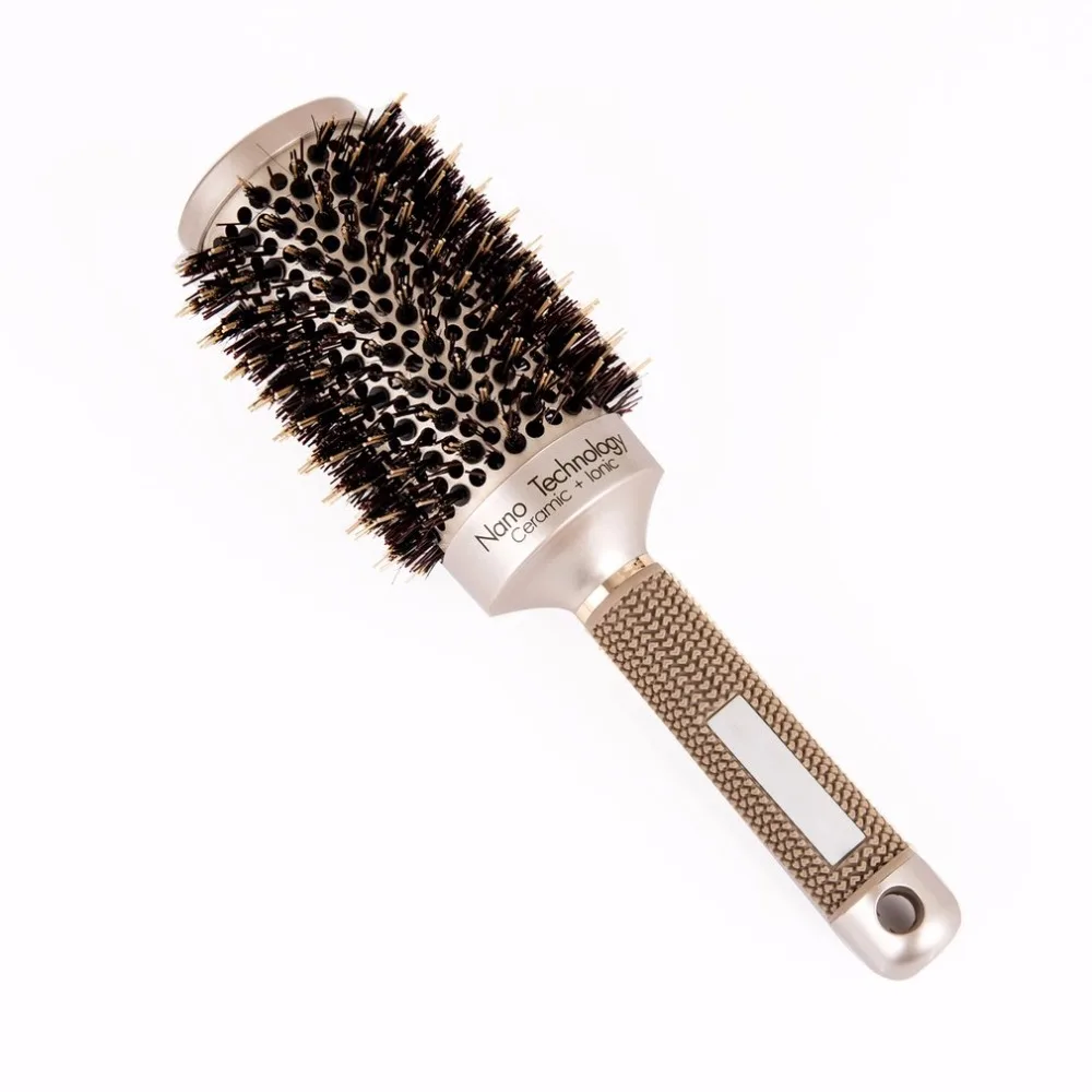Керамическая алюминиевая круглая расческа для волос, Профессиональные парикмахерские расчески для парикмахерских, инструменты для укладки