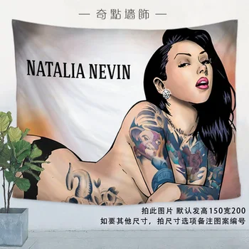 

Tattoo Flag Banner Sexy lady Beauty and Art Home Decoration Hanging flag 4 Gromments in Corners 3*5FT 144cm*96cm