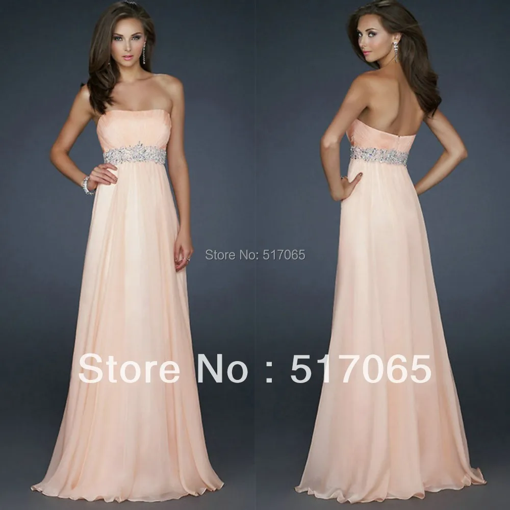Floor Length Chiffon Long Evening Gowns Formal Long Dress Cheap 2013-in