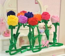 2005 85 baby plush toy 1pcs 85cm sunflower curtain buckle Cartoon plush flower curtain rose The