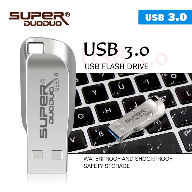 USB3.0 металлическая Флешка 64 Гб карта памяти 32 Гб usb флеш-накопитель 128 Гб 64 Гб 16 Гб супер мини usb флешка 3,0