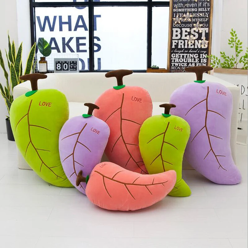 

Creative Tree Leaf Plush Toy Eiderdown Cotton Stuffed Plush Pillow Cushion Gift Send to Children & Friends