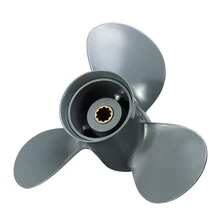 Лодка подвесная пропеллер 9 7/8x12 для Honda 25-30HP 58130-ZV7-012AH алюминиевый сплав Морской Пропеллер 10 сплайн зуб 3 лезвия