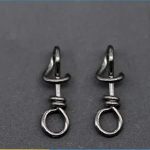 30 шт./лот рыболовные Fastach зажимы Нержавеющая сталь Вертлюги защелки Поворотный Прокатки хороший оснастки Быстрый аксессуар для соединения