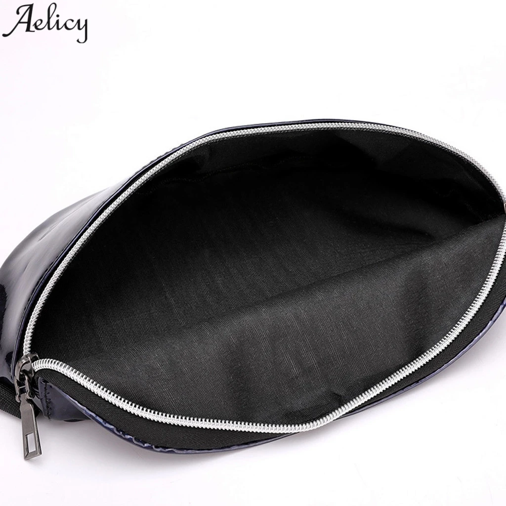 Aelicy Спортивная нагрудная сумка пояс для женщин чистый цвет из искусственной кожи