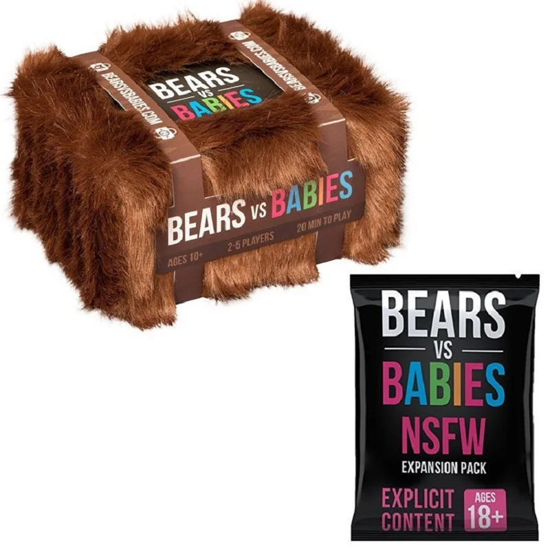 

Board Game Bears VS Babies Family Party Parent-child Game Cards Basic and NSFW Expansion Pack Kids Toys