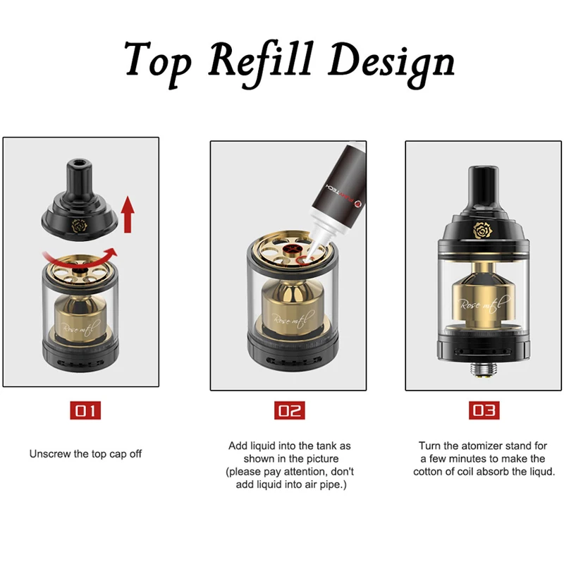Fumytech Rose mtl RTA Gold Edition (9)