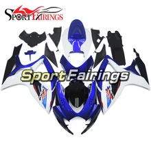 Motocicleta Carenagens Completo Para Suzuki GSXR600 750 K6 Ano 06 07 2006 2007 Injeção de Plástico ABS Kit Carenagem Azul Branco moto