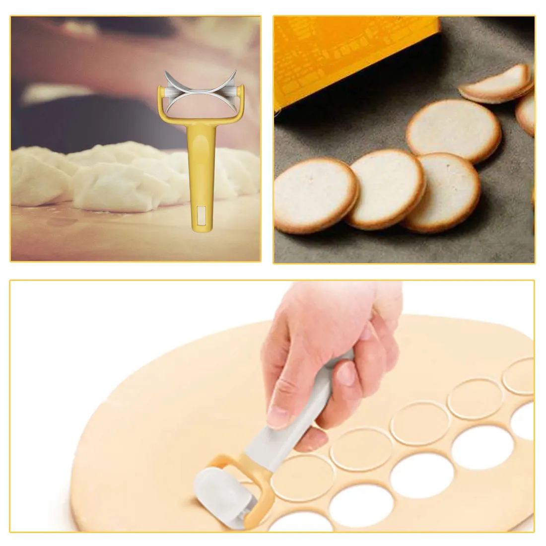 Круглая форма для печенья, нож для теста, круговой резак для теста, инструменты для приготовления печенья, аксессуары для кухни