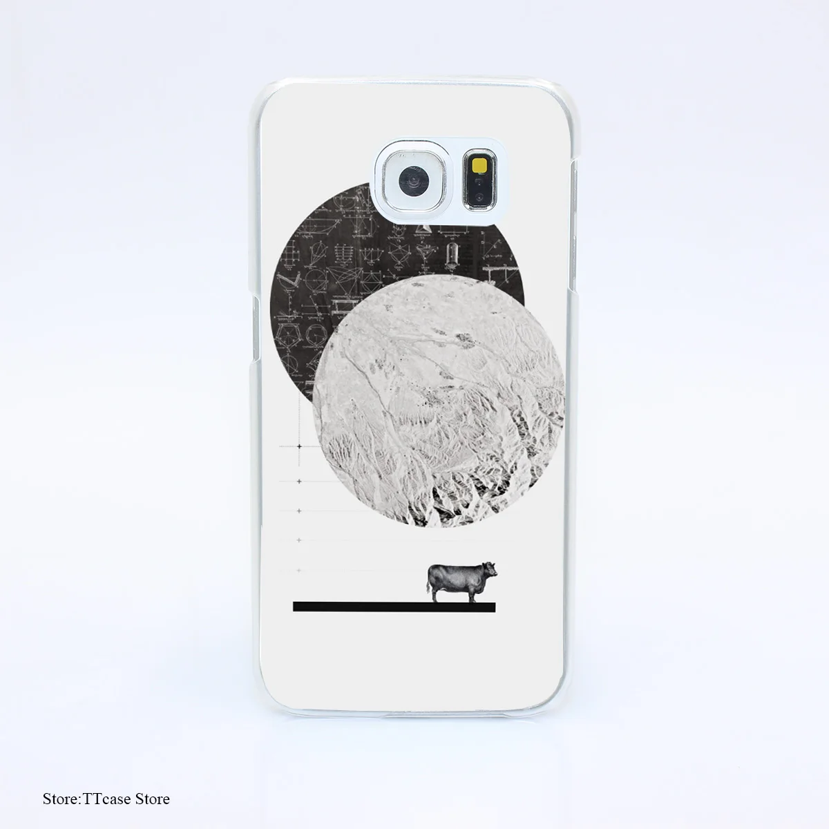 525G font b Calculating b font a Jump Over The Moon Print Hard Transparent Case Cover