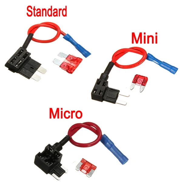Adapter Fuse Holder for Automotive Replacement. PHOTO-TOP 5X Add-A-Circuit Car Fuse tap for MICRO2 type Adapter Fuse Holder for Automotive Replacement. PHOTO-TOP 5X Add-A-Circuit Car Fuse tap for MICRO2 type