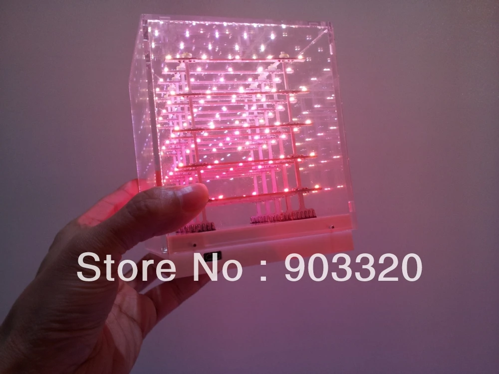 

Lithium Battery Powered 3D LED Cube Light SMD1206 3in1 11*11*14cm for Disco Party Exhibition Bar Advertisement Club