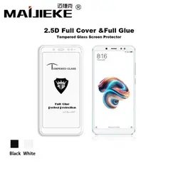 MAIJIEKE 2.5D Полный Клей закаленное Стекло для xiaomi redmi note 5 pro полный охват Экран протектор фильм