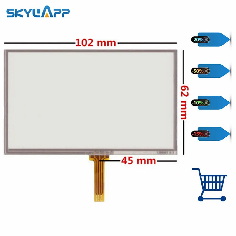 

Skylarpu New Touch screen for GARMIN Nuvi 2455 2455LM 2455LMT GPS Resistance Touch panel Glass Digitizer handwritten screen