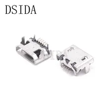 10 шт./лот Тип B Micro USB разъем Jack Порт Разъем Запасные части