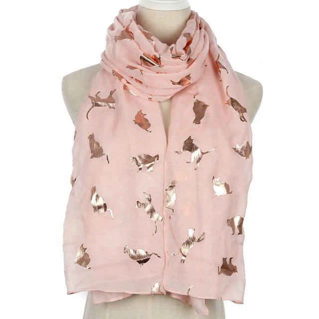 FOXMOTHER-New-Design-Fashion-Shiny-Pink-Grey-Navy-Color-Foil-Gold-Metallic-Cat-Scarf-Wrap-Shawl.jpg_640x640 (7)