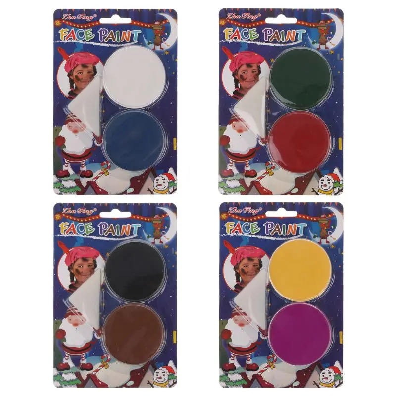 

2 Color Body Face Oil Paint Cosmetic Stage Theatre Makeup Pigment Halloween Fancy Dress