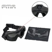 TB-FMA Tactical Googles Airsoft Paintball Eyewear Protection LPG01BK12-2R Regulator Updated Fan Version Goggle Windproof Glasses