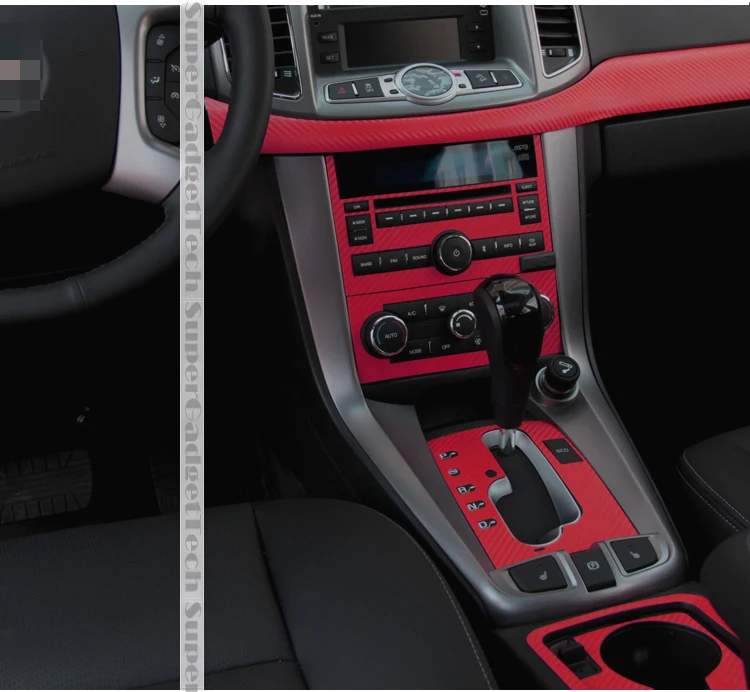 Автомобильный-Стайлинг Teeze Автомобильный интерьер центральная консоль изменение цвета углеродного волокна формовочные наклейки для Chevrolet Captiva