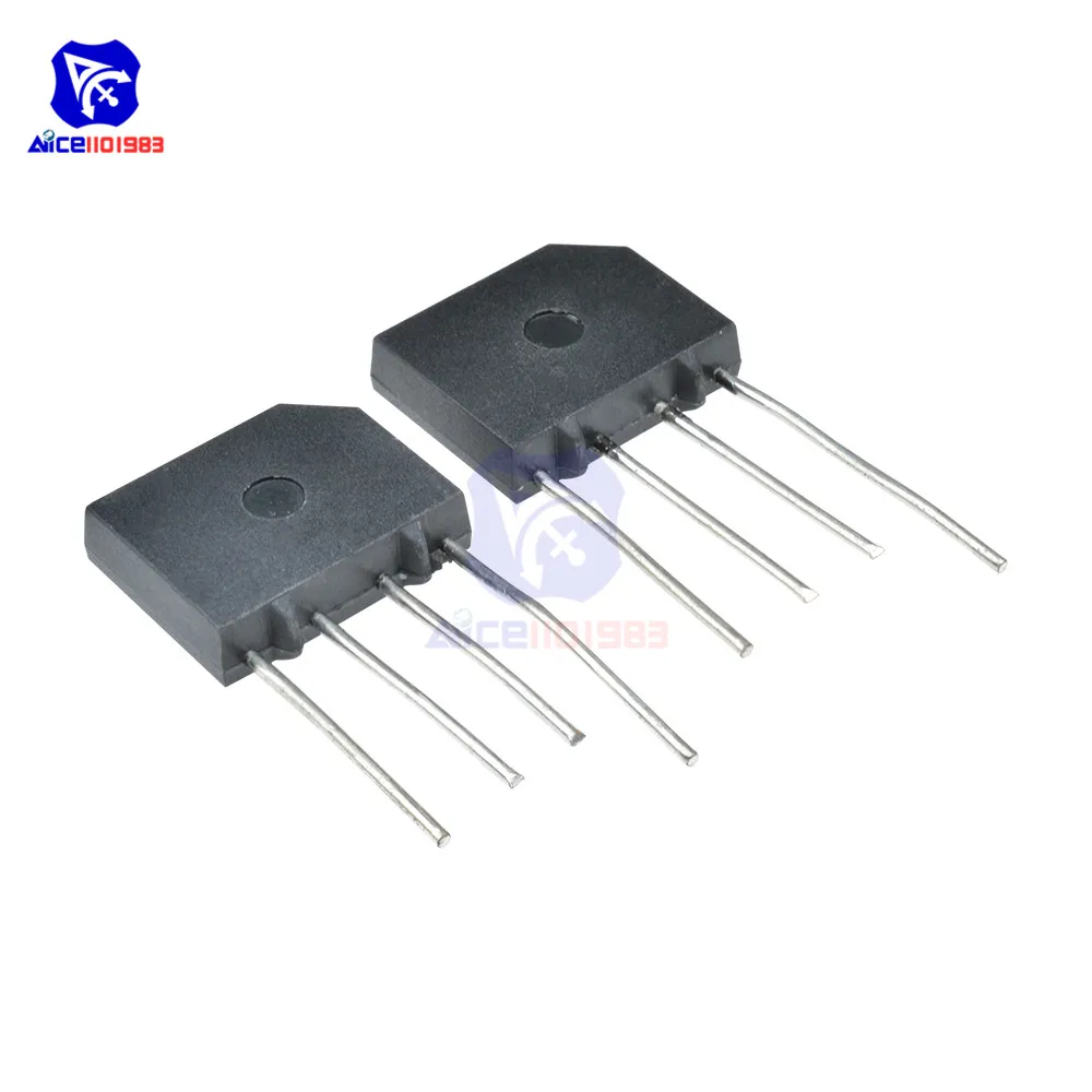 10PCS/Lot Bridge Rectifier Diode KBP210 SIP-4 2A 1000V Single Phase Bridge Rectifier Original Integrated Circuit