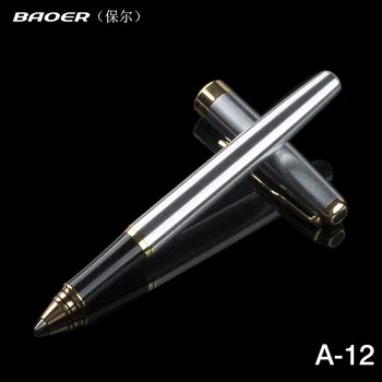 

Baoer Fashion High Quality Metal Ballpoint Pen 0.5 mm Roller Ball Pens School & Office Supplies for Student Writing Gift