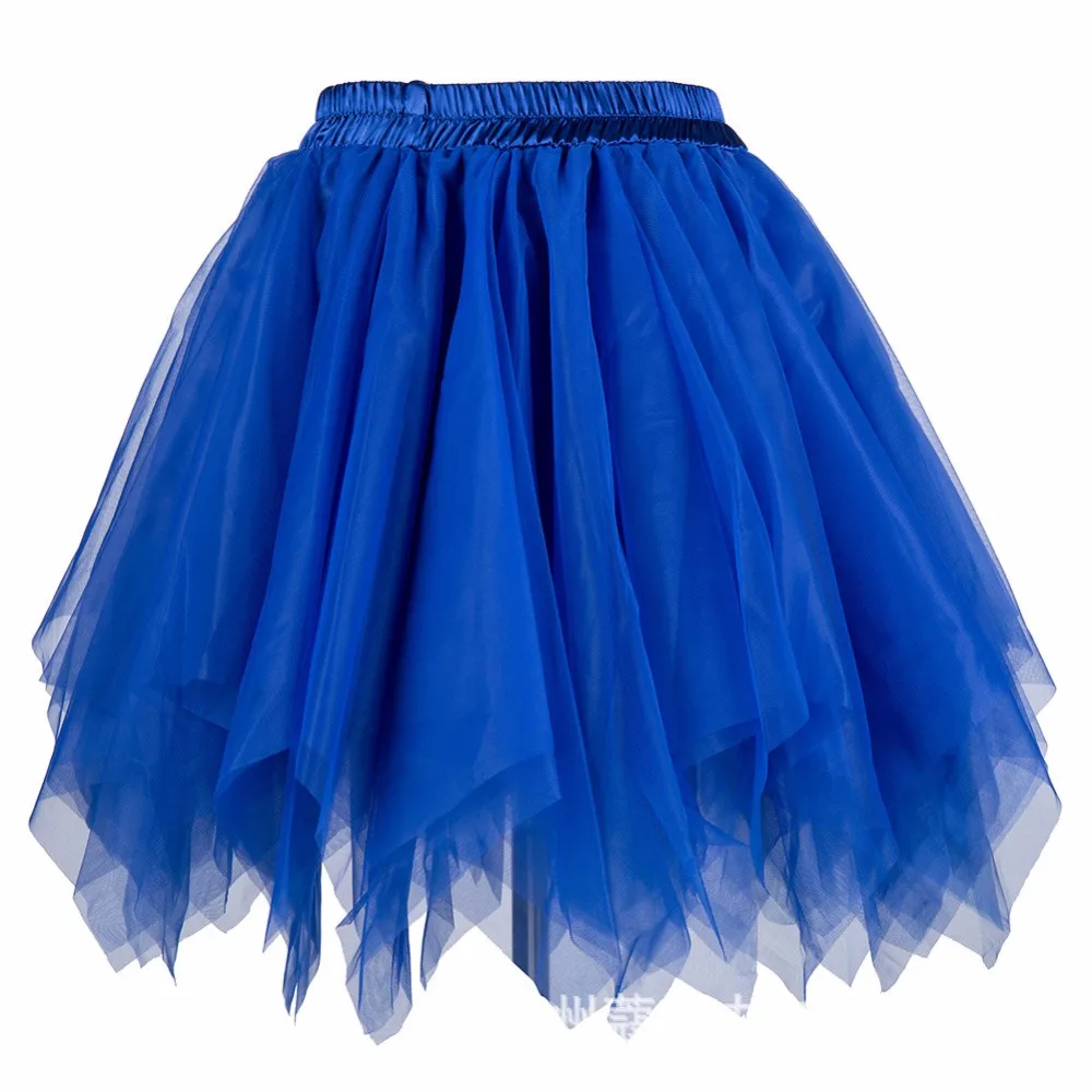 Красный/черный Многослойная Тюль пушистый Лолита Pettiskirt юбка-пачка короткие Нижняя юбка Для женщин пикантные Юбки для женщин Для женщин S Plus