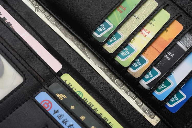 Креативный diy мужской бумажник клатч сумка большая емкость фото изображение на заказ Печать индивидуальные надписи запись бизнес кошелек