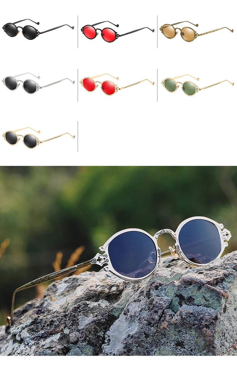 Retro Oval Sunglasses detail (5)