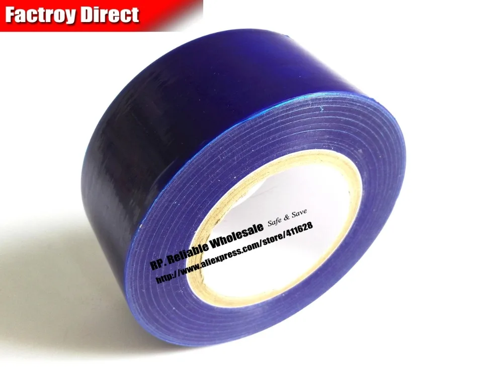 200mm * 200 M * 0.05mm Cinta de la Película Protectora Azul, Adhesivo simple de Acero, fregadero, Metal, Superficie de cristal, ordenador portátil de la Tableta de Pantalla