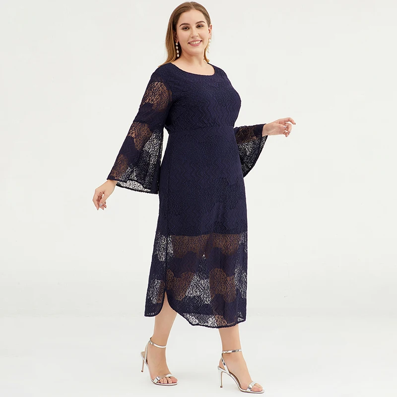 Women Lace Dress XXXL 3XL Plus Size Black Female Fashion Elegant Clothes Femininos Vestidos Ladies Summer Office Party Dresses (6)