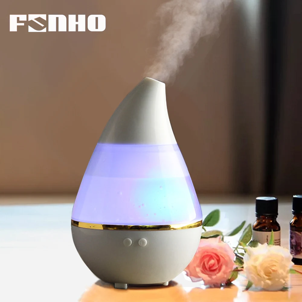 

FUNHO 250ml Air Humidifier Mini Aroma Huile Essentiel Oil Diffuser Mist Umidificador 7 LED Color Night Lamp for Home and Car