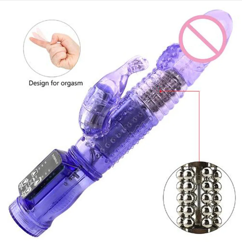 Adult 12 Speeds Up Vibration and Rotation Rabbit Vibrators Female Masturbator G Spot Vibrator Massager Women adult toys Product | Красота и