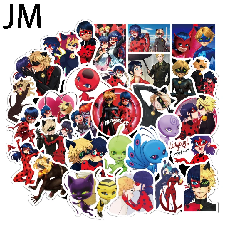

50Pcs Ladybug beauty Waterproof Sticker For Luggage Car Guaitar Skateboard Phone Laptop Bicycle Stickers PVC waterproof