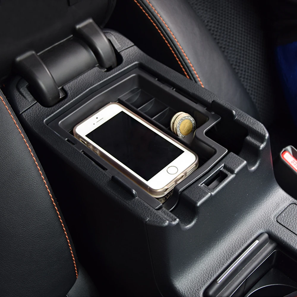 

Storage Box Arm Rest Pallet Fit For 2012- 2016 Subaru Xv Crosstrek Center Console Glove Bin Tray Styling 2013 2014 2015