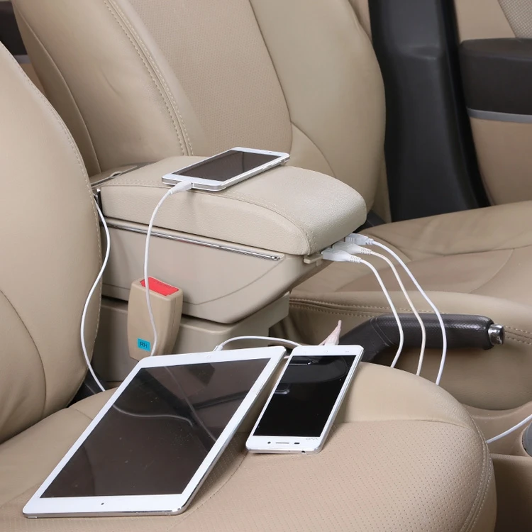 

One key rise and fall case special car armrest box for VW Golf 7can increase the lengthened 7 USB LED power multifunctional