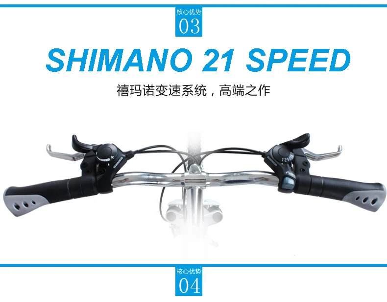 Top Freeshipping Folding mountain bike 24 inch 26 inch double disc brakes double shock 21 speed students adult men and women cycling 4