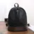 High Quality PU Leather Women Backpack Preppy Style School Backpack Black Mater Rivet Women Bag