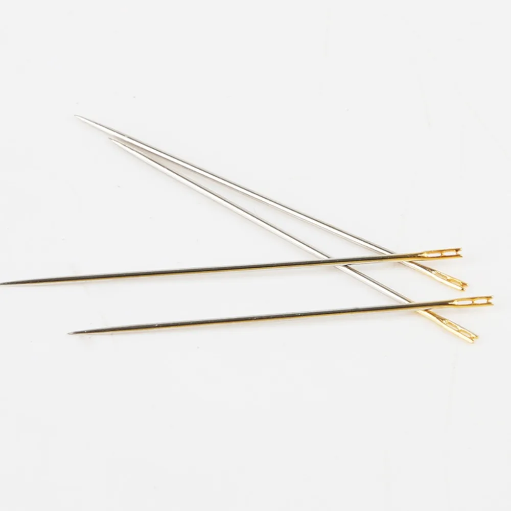 

High Quality Assorted Self Threading Thread Sewing Two Holes Pins Needles Findings for DIY Jewelry Crafts Home Household Tools